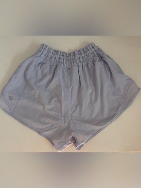 Women's Lululemon Lilac Running Shorts with High Elastic Waistband